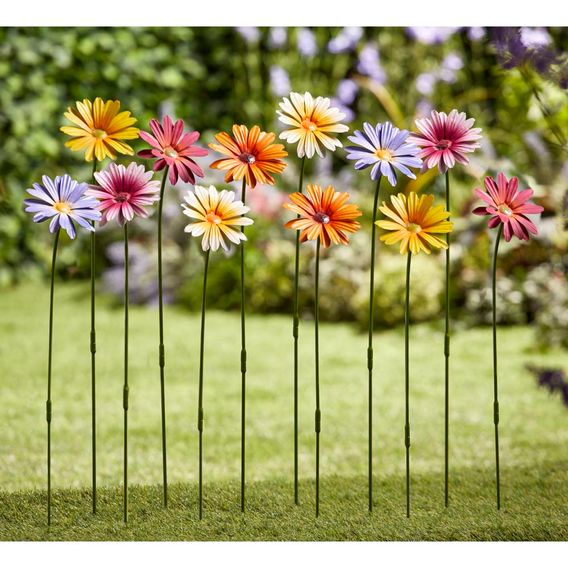 Garden Gear Metal Daisy Stake Set of Six